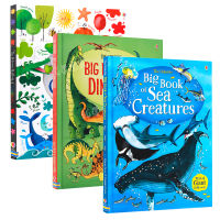 Usbornes Big Book of colors color recognition sea creations Dinosaurs original picture book in English childrens science and art enlightenment Hardcover