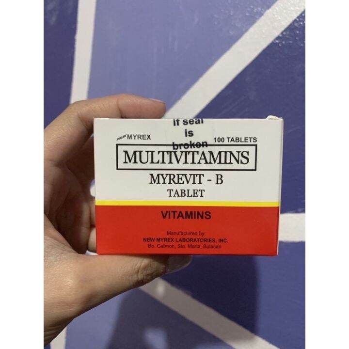 VITAMIN B-COMPLEX (MYREVIT-B / NERVGEN 100) 100 TABLETS PER BOXNLR ...