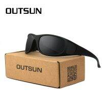 OUTSUN Plus เคสแว่นกันแดดแฟชั่นเลนส์400โพลาไรซ์ UV ผู้ชายดีไซน์เนอร์เลนส์แว่นตารูปปลาขับขี่หญิง Oculos De Sol 212