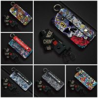 Wrist Strap Dirt-resistant Phone Case For Nokia C21 Kickstand Anti-dust Anti-knock Phone Holder Wristband TPU Lanyard