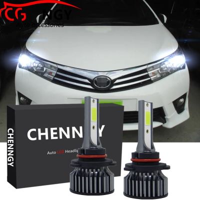 หลอดไฟหน้า LED 6000K 12V-24V สีขาวสว่าง สําหรับ Toyota Altis (E170) ปี 2013-2020 Qty2 รับประกัน 10 เดือน