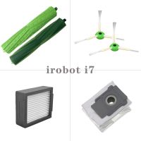 ตัวกรอง Hepa แปรงลูกกลิ้งหลักสำหรับ Irobot Roomba I7 I7 + I7plus E5 E6 E7เครื่องดูดฝุ่นแปรงด้านข้าง