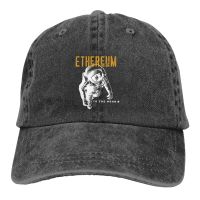 Summer Cap Sun Visor Ethereum Moon Hip Hop Caps Bitcoin Cryptocurrency Miners Meme Cowboy Hat Peaked Hats