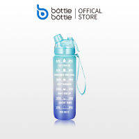 BOTTLE BOTTLE 32oz ขวดน้ําสร้างแรงบันดาลใจพร้อมเครื่องหมายบอกเวลาพร้อมสเปรย์หมอกป้องกันการรั่วซึมสําหรับโรงยิมสํานักงานวิ่งกีฬากลางแจ้ง