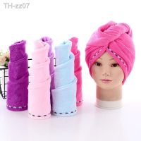 【DT】hot！ Microfiber hair towel Dry Hair Cap Absorbent wrap Thicken Hat Turban Wrap Bathing Tools