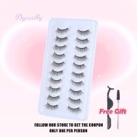 Crisscross Half Eye Lashes Soft Wispy Natural False eyelashes Handmade Faux 3D Mink Lashes Eyelash Extension faux cils Makeup