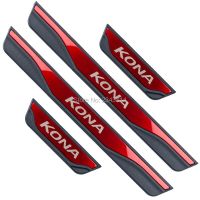 Xuming สำหรับ Hyundai KONA EV 2018-2021 2022สแตนเลสประตู Sill Scuff Kick แผ่น Protector Trim Guard เหยียบรถจัดแต่งทรงผมอุปกรณ์เสริม