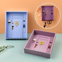 Friends Key Holder Monicas Door Wooden Storage Rack Purple Door Hanger Home Decoration Porch Wall Hanging Key Organizer