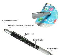 1 ด้าม ปากกาทัชสกีนเขียนมือถือ ปากกาสไตลัส(stylus) มีไม้บรรทัด ไขควงเล็ก 2 หัว และมีปากกาในตัว ปากกา ปากกาช่าง