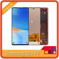 Original S20 FE จอแสดงผลสำหรับ Samsung Galaxy S20 Fan Edition G780F G781B จอแสดงผล LCD Touch Screen Digitizer สำหรับ Samsung S20 Lite