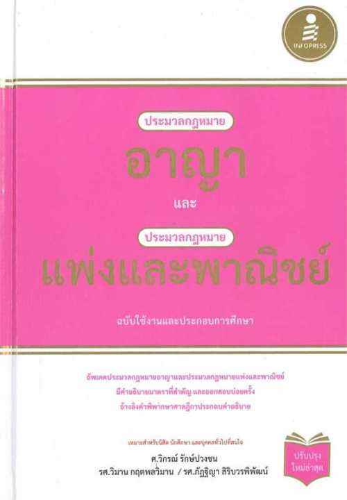 หนังสือ-ประมวลกฎหมายอาญา-และประมวลกฎหมายแพ่งและพาณิชย์