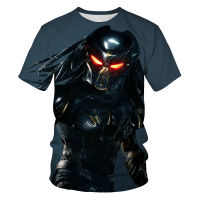 ภาพยนตร์ Predator 3D พิมพ์เสื้อยืดผู้ชายการ์ตูนเสื้อยืดผู้ชายผู้หญิง Harajuku แฟชั่น Casual เสื้อยืดขนาดใหญ่ Cool Tops Tees