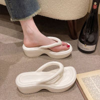 Women Fashion Flip Flops Thick Sole Wedge Heels Sandals Girls Outdoor Slides Non-Slip Homes Slippers