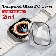 Tempered Glass+PC Cover For Apple Watch Ultra 49mm Smart Watch Accessorie
