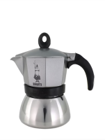 GL-หม้อต้มกาแฟ Bialetti รุ่นโมคาอินดักชั่น สีเทา ขนาด 3 ถ้วย