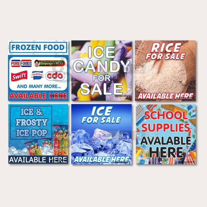 J & S Colors: Tindahan Tarpaulin - Frozen Food, Ice, School Supplies ...