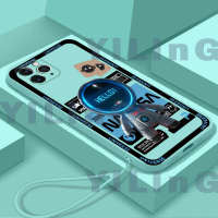 สำหรับ iPhone 11 Pro Max เคสโทรศัพท์พร้อมเคส TPU นิ่มลายการ์ตูนดีไซน์นักบินอวกาศสีน้ำเงิน