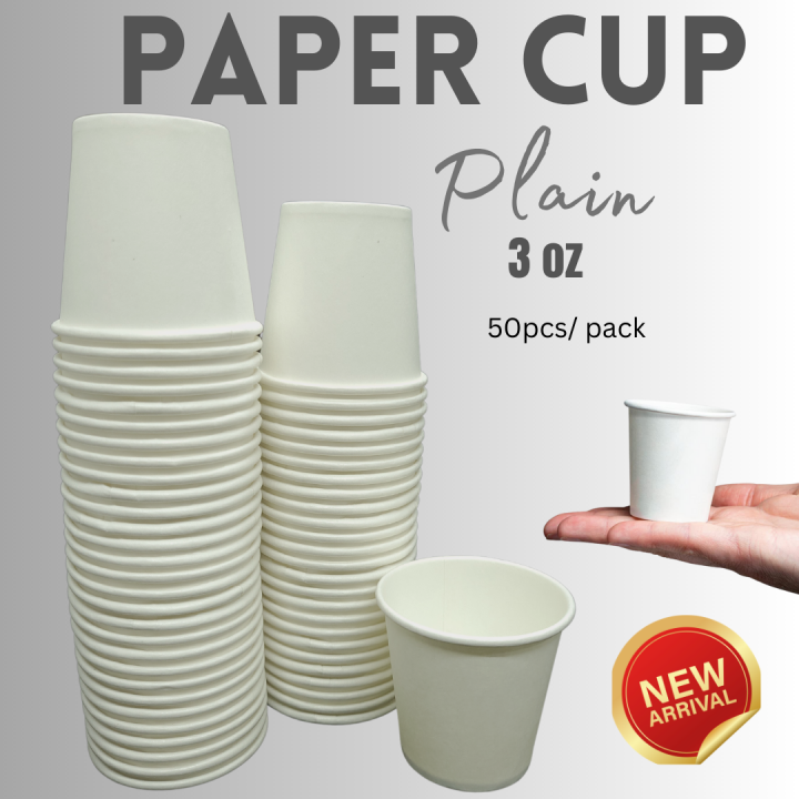 50pcs Simple Disposable Cup, Red Paper Cup, For Party