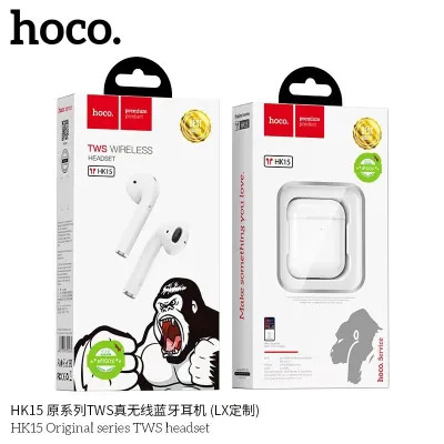 TWS HOCO HK15 หูฟังบลูทูธ พร้อมกล่องชาร์จ Android/IOS ใช้ได้ หูฟัง ไร้สาย Bluetooth V5.0 เสียงดี (แท้100%)