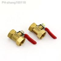 Pneumatic 1/4 39; 39; 3/8 39; 39; 1/2 39; 39; BSP Female Thread Mini Ball Valve Brass Connector Joint Copper Fitting Coupler Adapter Water Air