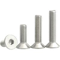 M1.6 M2 M2.5 M3 304 Stainless Steel DIN7991 Hexagon Hex Socket Head Flat Countersunk Allen Bolt Screw Anti-Rust Anti-corrosion Nails Screws Fasteners