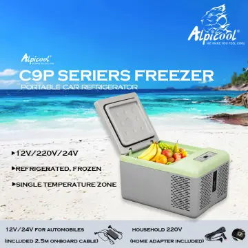 Alpicool 55L Car Refrigerator 12V 24V 220V Dual Use Portable Mini