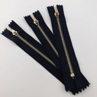 5pcs 4# Copper Zipper Black Zipper Tape Jeans Zippers Fastener Casual Pants Zipper Slide Fastener Belt DIY Sewing Accessories Door Hardware Locks Fabr