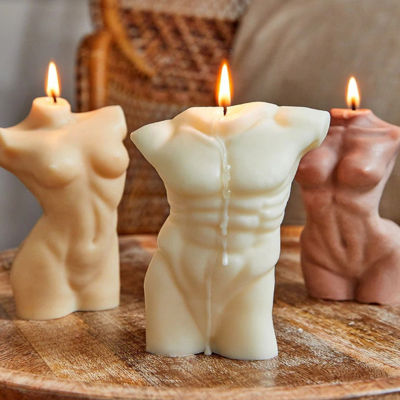 【CW】Modern home decorative centerpiece figured body candles scented creative woman body aromatic candles interior candle for decor