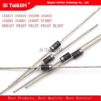 100pcs/lot Schottky Rectifier Diode 1N5817 1N5819 1N5399 1N4937 1N4004 1N4001 1N4007 UF4007 HER107 FR207 FR157 FR107 RL207 DO 41