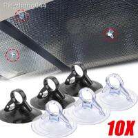 10Pcs PVC Suction Cup Hook Automotive Visor Fixed Suction Cup Car Sunshade Suction Cup Glass Windshield Sunshade Auto Fastener