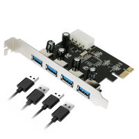 【❉HOT SALE❉】 xuren5304977 การ์ดขยาย4พอร์ต Usb 3.0 Pci Pcie Usb 3.0ฮับต่อพ่วง4-พอร์ต Usb 3 0 Pci E Pcie Express 1x Usb3เพิ่มในการ์ด