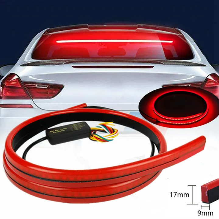 Car 144 Red LED Centre High Mount Third Stop Brake Light Bar Signal ...