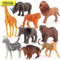 Animselvagens Colecionáveis Brinquedos, Modelo Do Jardim Zoológico, Tigre, Leão, Elefante, Girafa, Rinoceronte, Presente Animal Da Floresta Para Crianas Pequenas, Novo