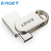 Eaget USB 3.1 Type C Flash Drive 128GB Metal Pen Drive 64GB Mini Pendrive 32GB USB C Flash Drive For Type-C Smart Phone Laptop