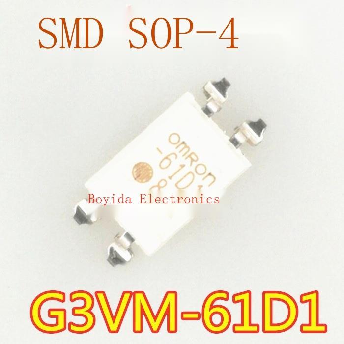 10ชิ้นใหม่เดิม-g3vm-61d1-optocoupler-โซลิดสเตรีเลย์61d1-smd-sop4นำเข้าจุด
