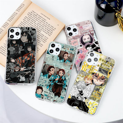 เคสการ์ตูนญี่ปุ่นอนิเมะ Demon Slayer,เคสสำหรับ Xiaomi Redmi 9A 7 10X 9 6A 8 8A 9T K50 7A Note 10S 7 8 9S 6 5 11 10 Mi 11 6X 9 12 A1 10T 8ฝาหลัง