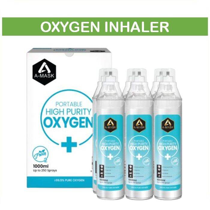 One Medic Plus AMASK Portable 1000ML Oxygen Inhaler Spray Bottle