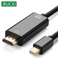 [LUNA electronic accessories] Mini DP Thunderbolt DP DisplayPort เป็นอะแดปเตอร์ที่รองรับ HDMI Connecto Converter Cable สำหรับ MacBook Surface Laptop PC TV Monitor