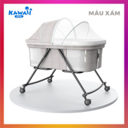 Nôi cho bé Kawaii Home, Nôi em bé gấp gọn siêu nhẹ có bánh xe di chuyển