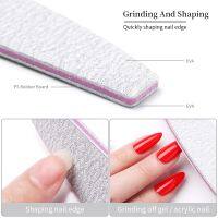 1Pc Half-moon Sanding Nail File Buffing Half-moon Shape Stick 100180#