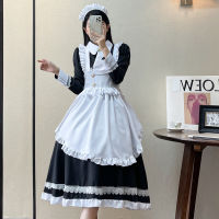 ชุดแม่บ้านแขนยาวแบบอังกฤษ cosplay เสื้อผ้า lolita เครื่องแบบการแสดง อะนิเมะแม่บ้านน่ารัก