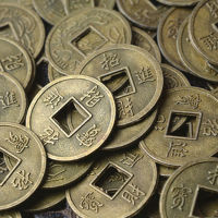 เหรียญฮวงจุ้ยแบบจีนโบราณ,เหรียญ I Ching จำนวน100ชิ้นเครื่องรางเพื่อสุขภาพและความมั่งมี