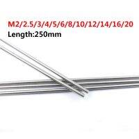 M3 M4 M5 M6 M8 M10 M12 M14 M16 M20 Threaded Rod Full-Thread Bar DIN975 304 Stainless Steel Fasteners Silver Length 250mm