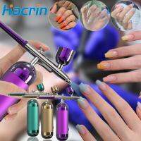 Airbrush Portable Air Brush With Compressor Kit Mini Nano Spray Gun Oxygen Injector For Nail Art Manicure Makeup Paint Tattoo