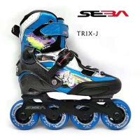 2021 Original SEBA TRIX-J Junior Child Inline Skates Adjustable Fiberglasses Kids Roller Skating Shoes Slalom Sliding Patines