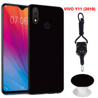 สำหรับ VIVO Y11 (2019)/1906 Silicon Soft Ruber กรณี (สีดำ)