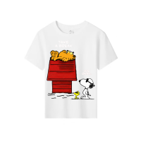 Kids T-Shirt cartoon snoopy dog and Woodstock bird graphic Tops Boys Girls Distro Age 1 2 3 4 5 6 7 8 9 10 11 12 Years