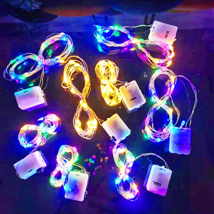 (Lowest Price) 3 Modes 1M 2M Battery Operated LED String Lights Fairy