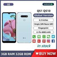 LG Q51 Q510 Q510N 6.5 นิ้ว แสดงผล โทรศัพท์มือถือ 3GB RAM 32GB ROM 13MP Triple Camera 4G LTE Android สมาร์ทโฟนลายนิ้วมือ