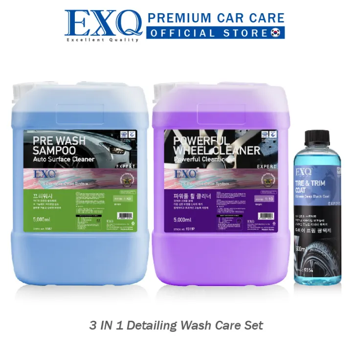 EXQ 3 In 1 Detailing Car Wash Cleaning [Wash Care Set] Lazada